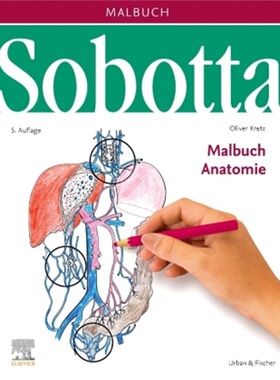 预订【德语】Sobotta Malbuch Anatomie[9783437414374]