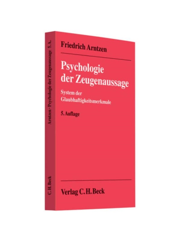 预订【德语】Psychologie der Zeugenaussage:System der Glaubhaftigkeitsmerkmale. Mit e. Nachw. z. aktuellen Stand d. wiss.