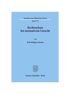 预订不退不换德语Rechtsschutz bei normativem Unrecht.: