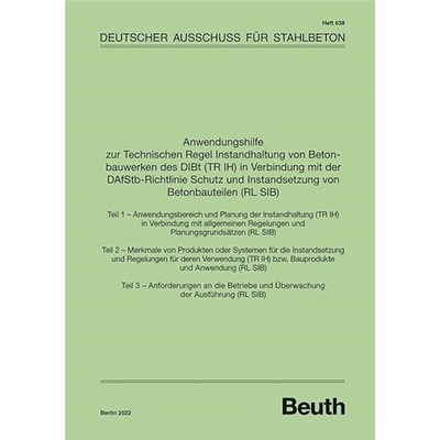 预订【德语】Anwendungshilfe zur Technischen Regel Instandhaltung von Betonbauwerken de[9783410658733]