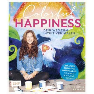 预订不退不换德语 Colorful Happiness - Dein Weg zum Intuitiven Malen:Brillante Bilder und Mandalas mi