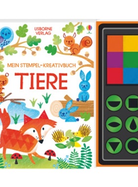 预订【德语】 Mein Stempel-Kreativbuch: Tiere[9781789410709]