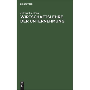 预订不退不换德语 Wirtschaftslehre der Unternehmung: