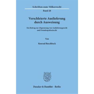 预订【德语】 Verschleierte Auslieferung durch Ausweisu