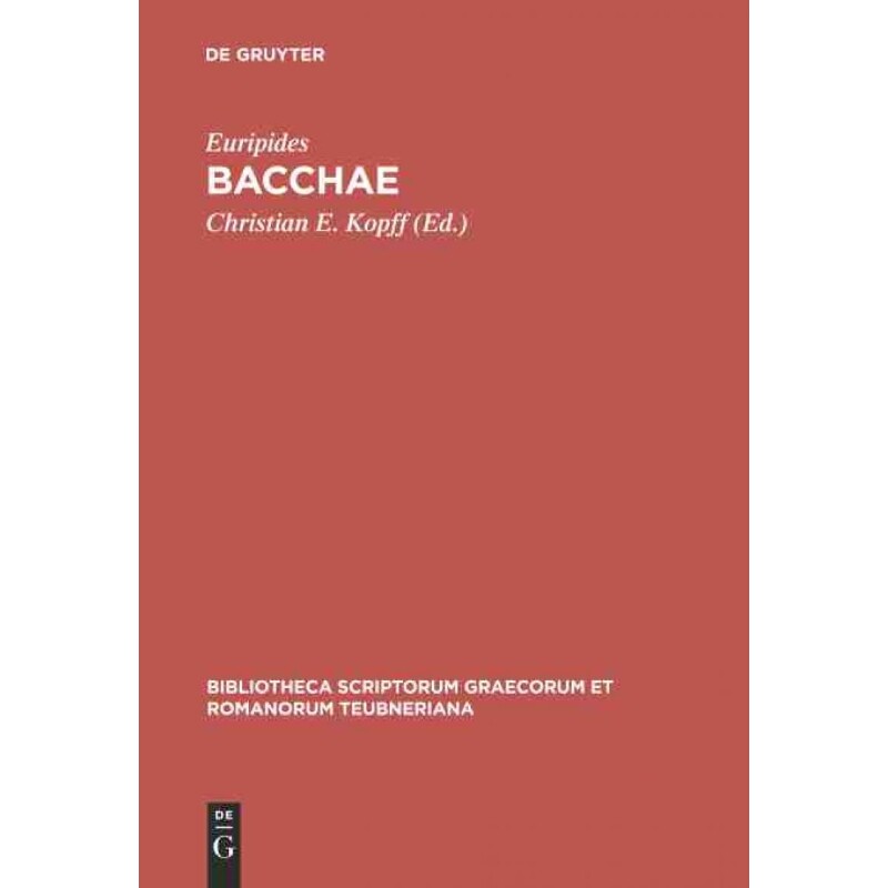 按需印刷不退不换DEG Bacchae[9783110589610]