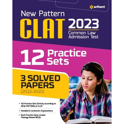按需印刷New Pattern CLAT 2023 12 Practice Sets 3 Solved papers (2022-2020)[9789327190526]