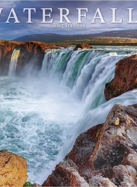 预订Waterfalls Calendar 2026  Square Scenic Wall Calendar - 16 Month[9781804607923]
