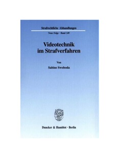 预订不退不换德语Videotechnik im Strafverfahren.:Dissertationsschrift