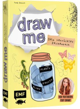 预订【德语】 Dein verrücktes Zeichenbuch - Draw me ... fruity, slimy, shiny, planty - Von YouTub