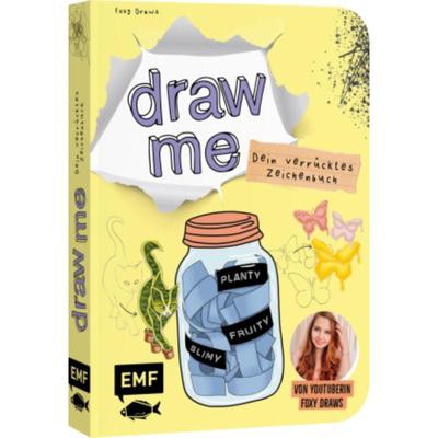 预订【德语】 Dein verrücktes Zeichenbuch - Draw me ... fruity, slimy, shiny, planty - Von YouTub