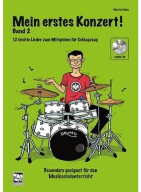 预订【德语】 Mein erstes Konzert!, für Schlagzeug, m. 1 MP3-CD. Bd.2:12 leichte Lieder