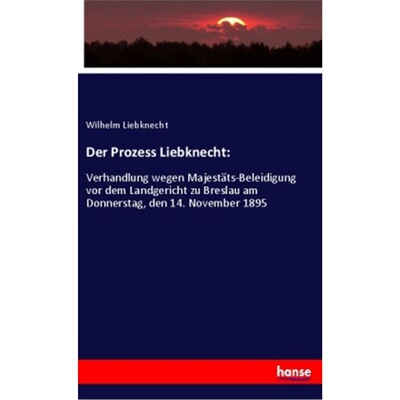 预订不退不换德语Der Prozess Liebknecht:[9783348000154]