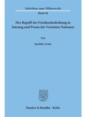 预订不退不换德语 Der Begriff der Friedensbedrohung in Satz