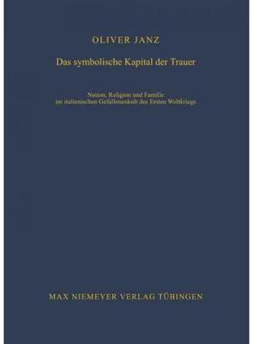 按需印刷DEG Das symbolische Kapital der Trauer[9783484821200]