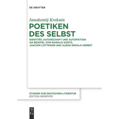 按需印刷不退不换DEG Poetiken des Selbst[9783110332117]