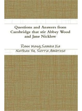 按需印刷Questions and Answers from Cambridge that stir Abbey Wood and Jane Nicklow[9781387244874]