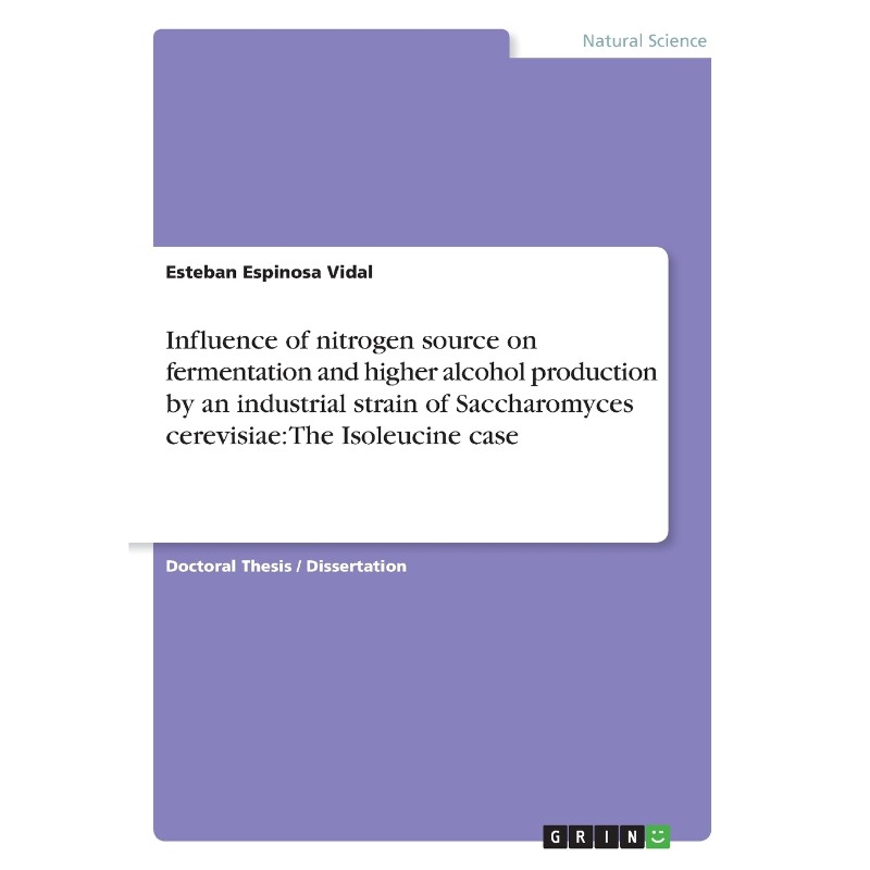 预订不退不换Influence of nitrogen source on fermentation and higher alcohol production by an industrial strain o