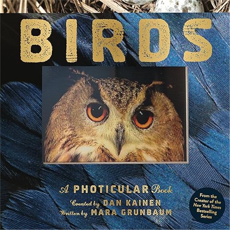 现货  3D 光与影 Birds  鸟类 视觉动画书系列  英文原版绘本 会动的书 自然百科 精装 9781523532070]