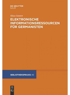按需印刷DEG Elektronische Informationsressourcen für Germanisten[9783598211690]