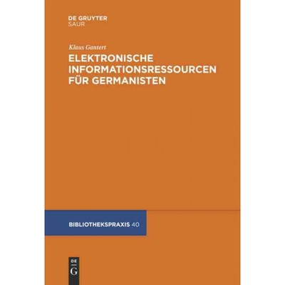 按需印刷DEG Elektronische Informationsressourcen für Germanisten[9783598211690]