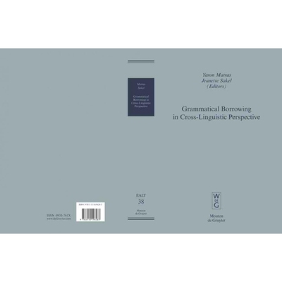 按需印刷DGYT Grammatical Borrowing in Cross Linguistic Perspective[9783110196283]