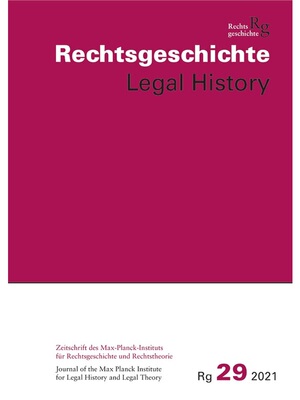预订【德语】Rechtsgeschichte Legal History (RG). Zeitschrift des Max Planck-Insituts fUr Rec