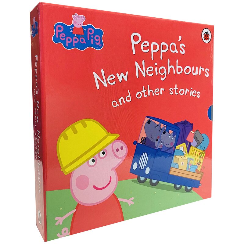 【外文书店】Peppa pig 粉红猪小妹 小猪佩奇5本精装盒装 英文原版绘本 Peppa's New Neighbours 粉红佩佩猪 卡通动画故事英语绘本