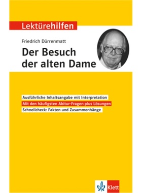 预订【德语】 Klett Lektürehilfen Friedrich Dürrenmatt, Der Besuch der alten Dame[9783129231272]