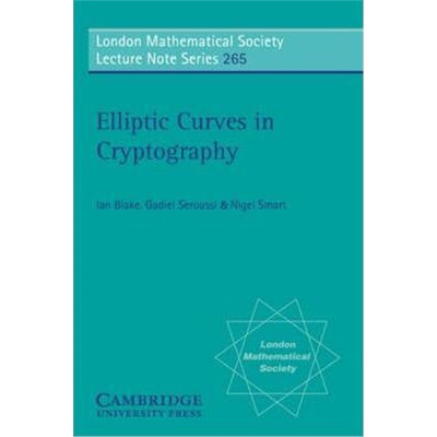 按需印刷不退不换Elliptic Curves in Cryptography[9780521653749]