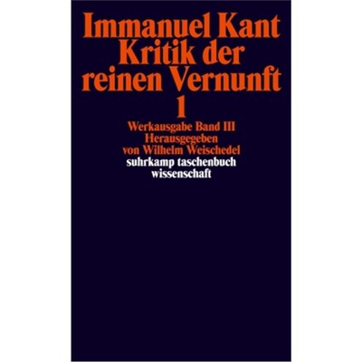 预订【德语】Kritik der reinen Vernunft, 2 Teile:Werkausgabe in 12 Bänden