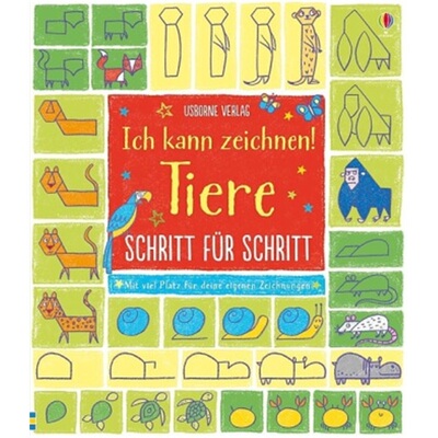 预订【德语】 Ich kann zeichnen! Tiere - Schritt für Schritt[9781782323006]