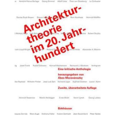 预订【德语】 Architekturtheorie im 20. Jahrhundert:Eine kritische Anthologie