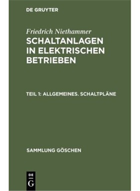 预订【德语】 Allgemeines. Schaltpläne[9783111011066]