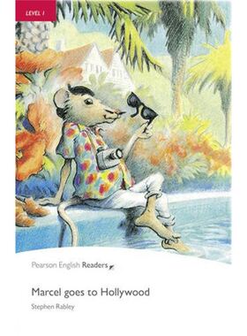 英文原版 培生分级阅读 Level 1: Marcel Goes To Hollywood (Cartoon) (Pearson English Readers) 原版进口【上海外文书店】