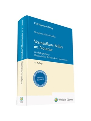 预订【德语】Vermeidbare Fehler im Notariat:Gesch?ftsprüfung, elektronischer Rechtsverkehr, Datenschutz