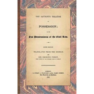 按需印刷不退不换Von Savigny's Treatise on Possession[9781584772897]