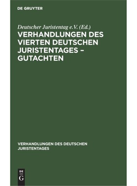 预订【德语】 Verhandlungen des Vierten deutschen Juris