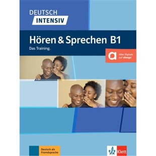 预订不退不换德语 Deutsch intensiv Hören & Sprechen B1[9783126752121]