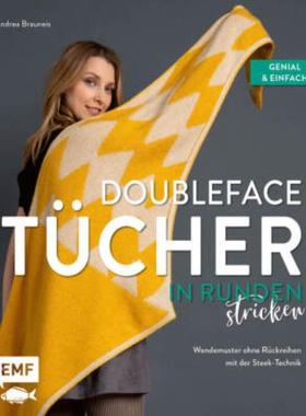 预订【德语】 Doubleface-Tücher in Runden stricken:Wendemuster ohne Rückreihen mit der