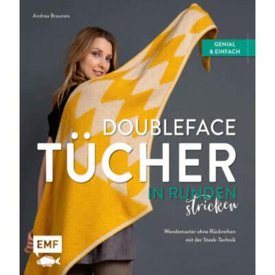 预订不退不换德语 Doubleface-Tücher in Runden stricken:Wendemuster ohne Rückreihen mit der