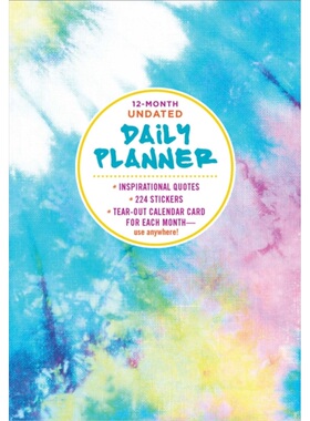 预订12-Month Undated Daily Planner[9781645177227]