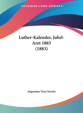 按需印刷不退不换Luther-Kalender, Jubel-Aret 1883 (1883)[9781104186364]