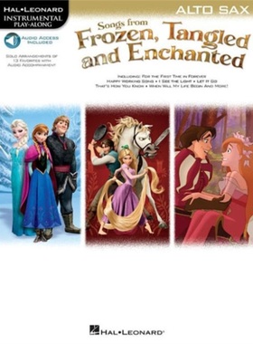 预订Songs from Frozen, Tangled and Enchanted:Instrumental Play-Along - Alto Saxophon[9781480387232]