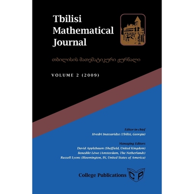 按需印刷不退不换Tbilisi Mathematical Journal Volume 2 (2009)[9781904987819]