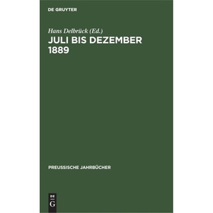 德语 1889 Juli Dezember bis 预订