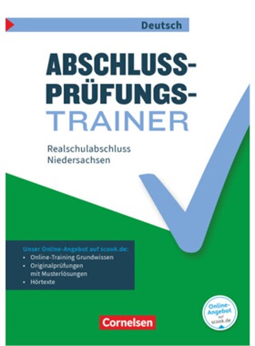预订【德语】 Abschlussprüfungstrainer Deutsch - Niedersachsen - 10. Schuljahr[9783062066733]