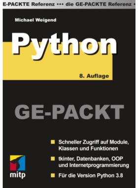 预订【德语】 Python Ge-Packt:Schneller Zugriff auf Module, Klassen und Funktionen. tki