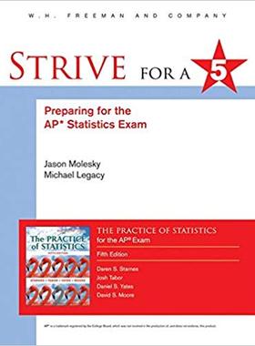 【外文书店】Strive for 5: Preparing for the AP Statistics Examination to accompany The Practice of Statistics