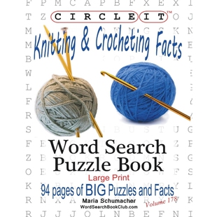 预订Circle It, Knitting & Crocheting Facts, Word Search, Puzzle Book