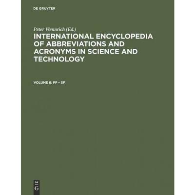 预订不退不换DEG International Encyclopedia of Abbreviations and Acronyms in Science and Technology, Volume 6, Pp